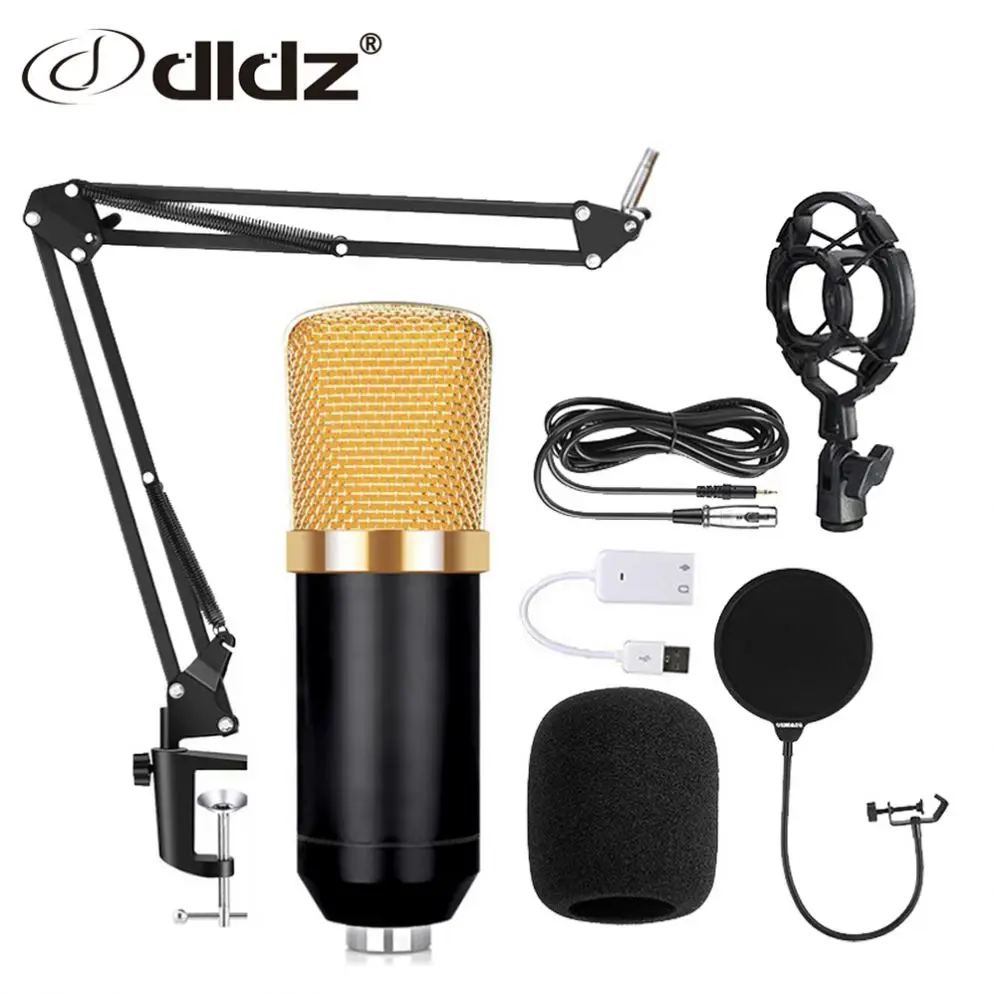 

Low Price Bm 800 Condenser Microphone Set, Gold