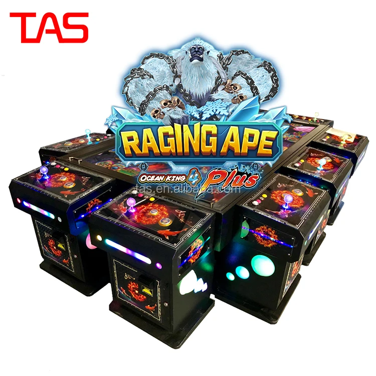 

2021 USA Newest Original 10 Player Fish Game Table Gambling Machine Ocean King 4 Plus Raging Ape, Customize