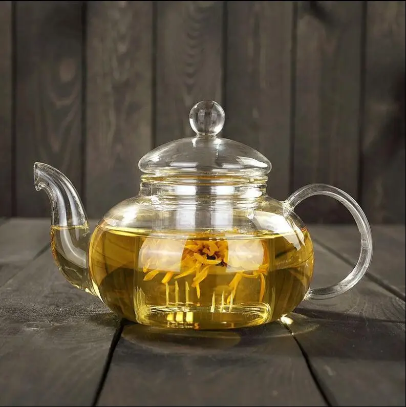 

Glass Tea Kettle Stovetop Safe,Clear Glass Teapot with Removable Infuser, Transparent