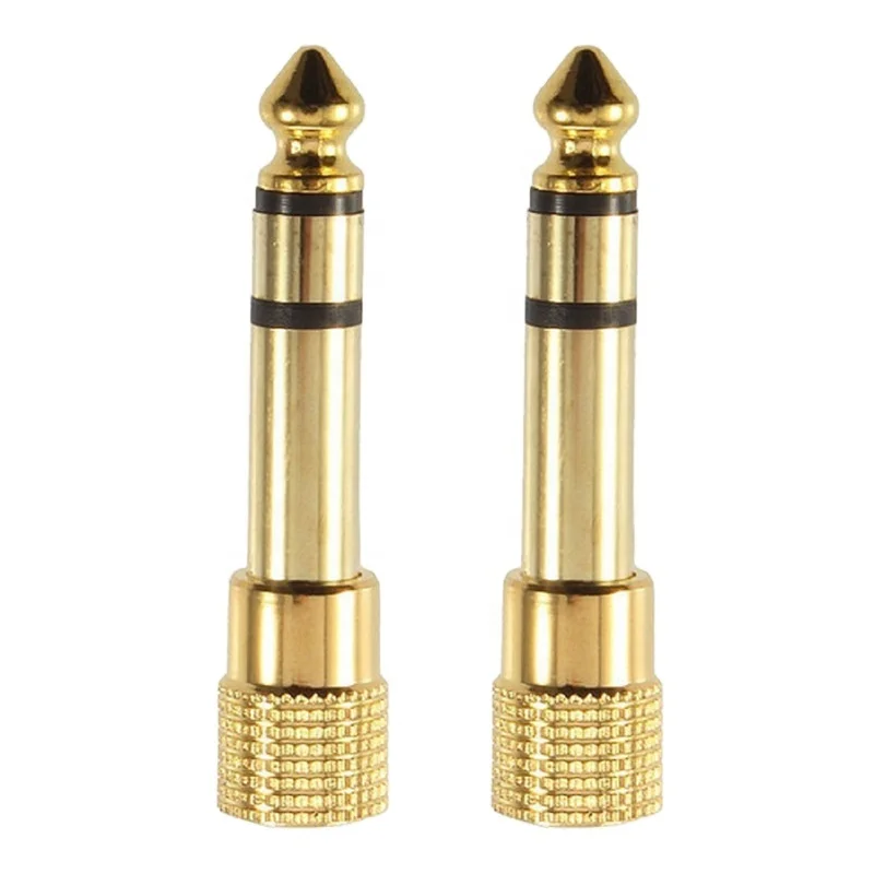 

6.5mm Male Jack to 3.5mm Female Audio Adapter 3.5mm Female to 6.35mm Male Plug Gold-plated Microphone Connector Audio Converter