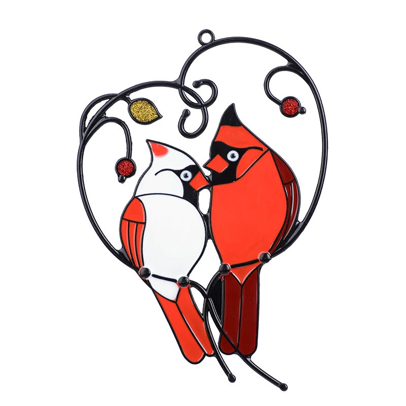 

Wall Hanging Art Metal Home Decoration Garden Yard decor, Red