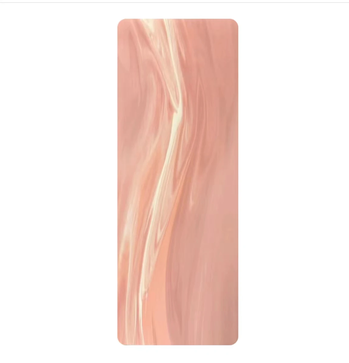 Wholesale Custom Printed 5mm PU Rubber Mats Curve Design Non-Slip Waterproof for Yoga Pilates Fitness Gym Use