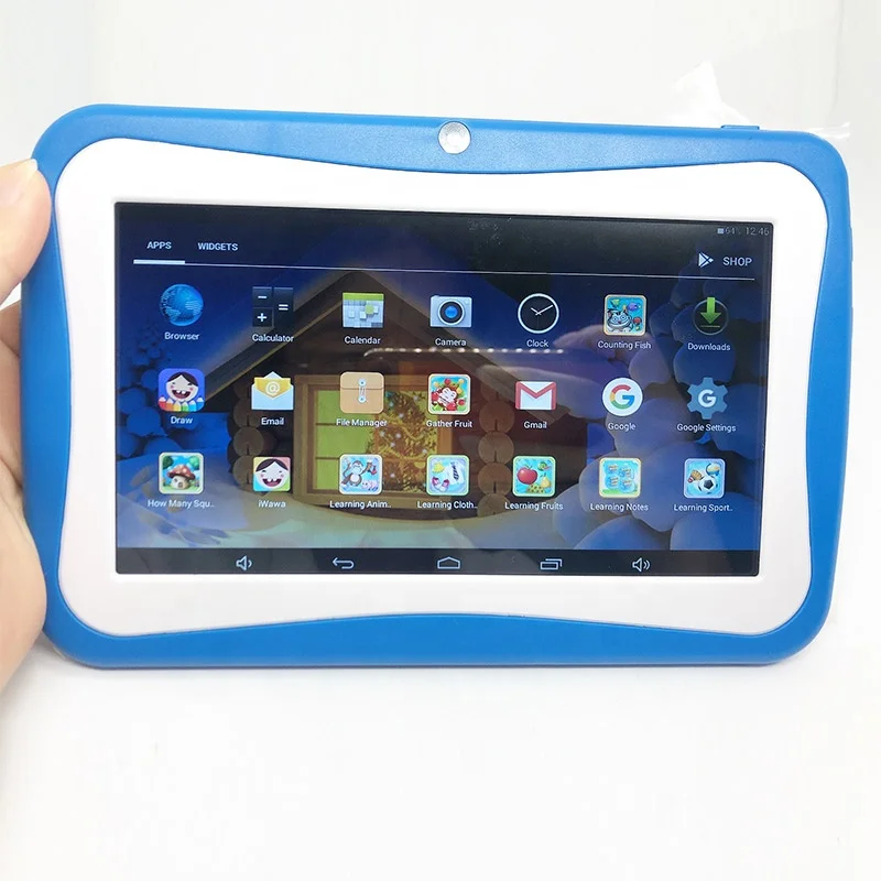 

2021 7 inch Kids Tablet cartoon educational tablet learning tablet for Age 2 to 15, Blue, green, pink, orange