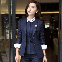 

Professional Fashion Office Set Skirt And Top Plaid Suit Women Lady Suit