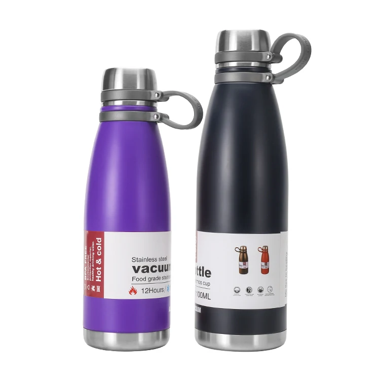 

double wall cola shape water bottle vacuum flask thermo cup sport insulated stainless steel water bottle with custom logo
