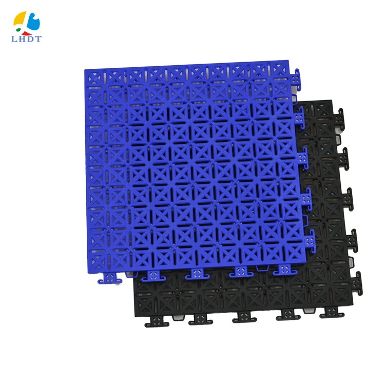 

basketball court flooring garage tiles mat tiles sports flooring outdoor floor plastic outdoor tiles with buffer, 12 colors