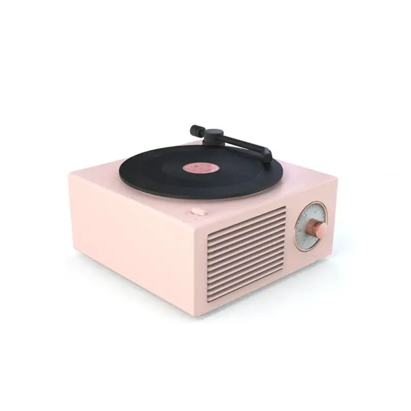 

2021 Dropshipping Amazon hot X10 Retro BT Speaker Vinyl Record Player BT 5.0 Wireless Speakers Mini Portable TF AUX Audio MP3