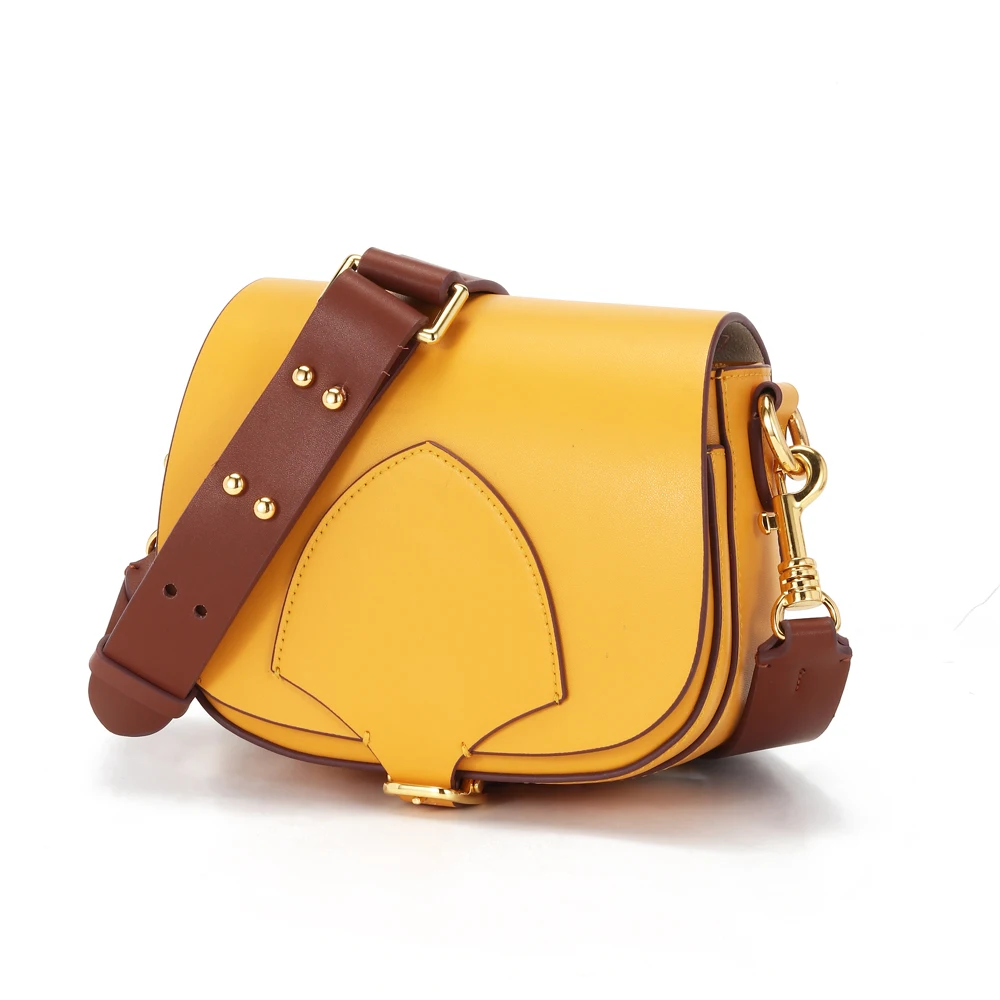 

Manufacturer Leather designer Holdall saddle bag with wide strap shoulder