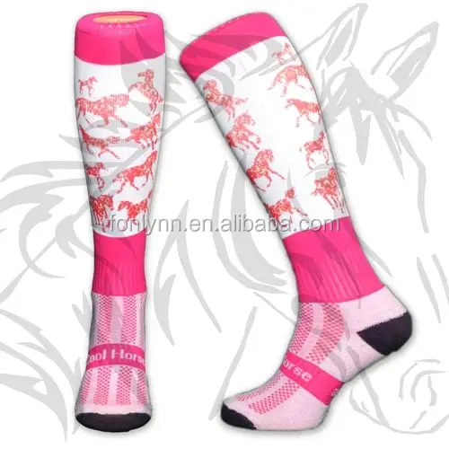 Equestrian Horse Riding &amp; Tall Boot Over the Calf Knee High Socks for Women