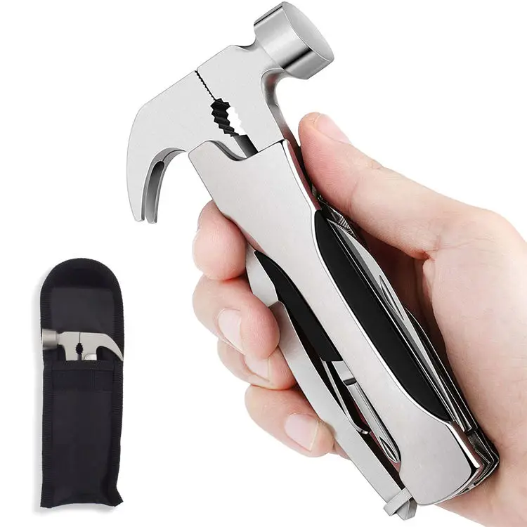 

14 in 1 other camping & hiking products stainless steel multitool multi function tools knife with hammer pliers