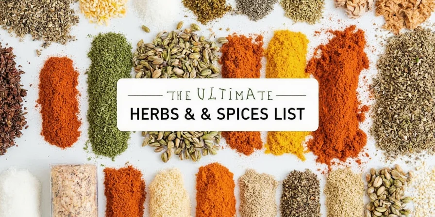 The Ultimate Herbs and Spices List: From A to Z, Your Pantry's New Best Friends