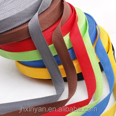 

In Stock 20/25/38/50mm pit nylon webbing strap dog collars garment polyester nylon webbing bag strap, Accept customized