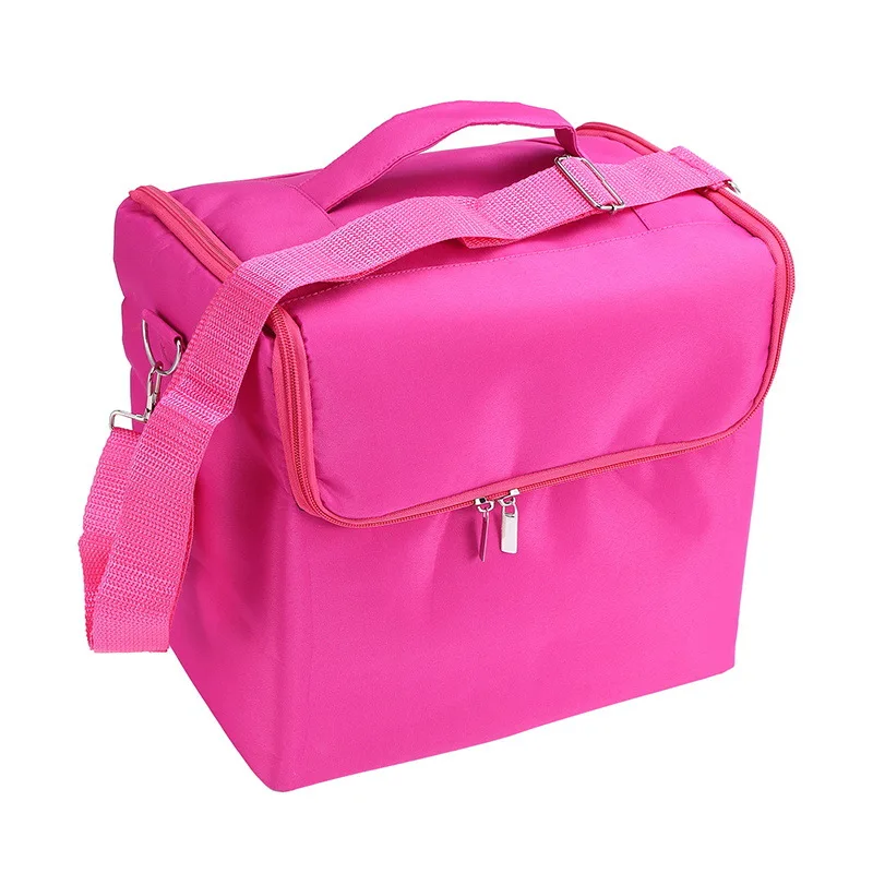 

2021 New Large Capacity Cosmetic Bag Professional Outing Travel Storage Tattoo Tool Makeup Box, Red/purple/pink/black