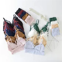 

Women Lady Girl Lace Bra Top Tube Vest Chest Cover Wrap Bandeau Short Panty Set Transparent Lingerie Sleepwear Set