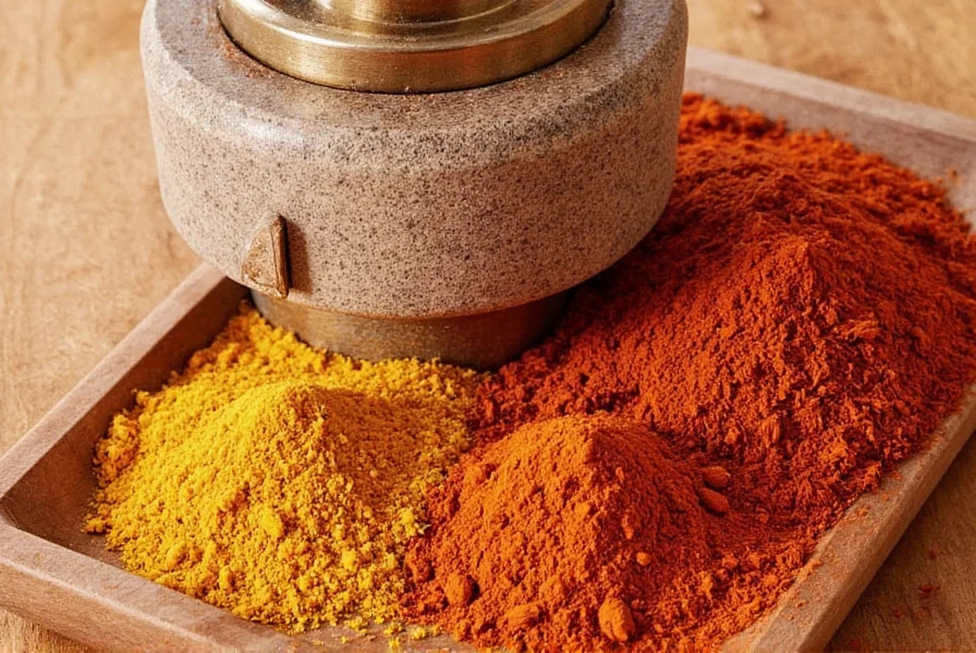 Proper mortar and pestle technique for grinding whole spices