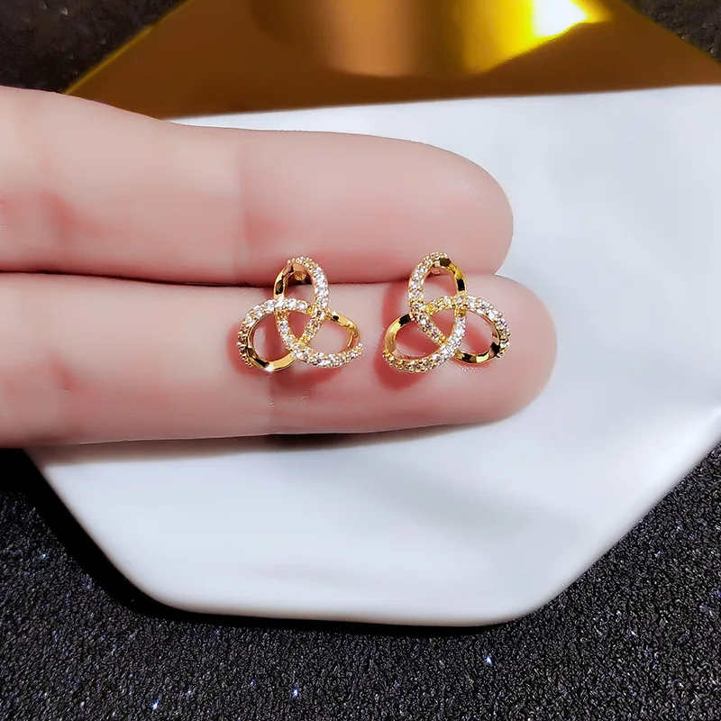 Wholesale 925 Silver Fashion Earrings Jewelry Casual 925 Sterling Silver Flower Stud Earring Simple Versatile Earring for Women