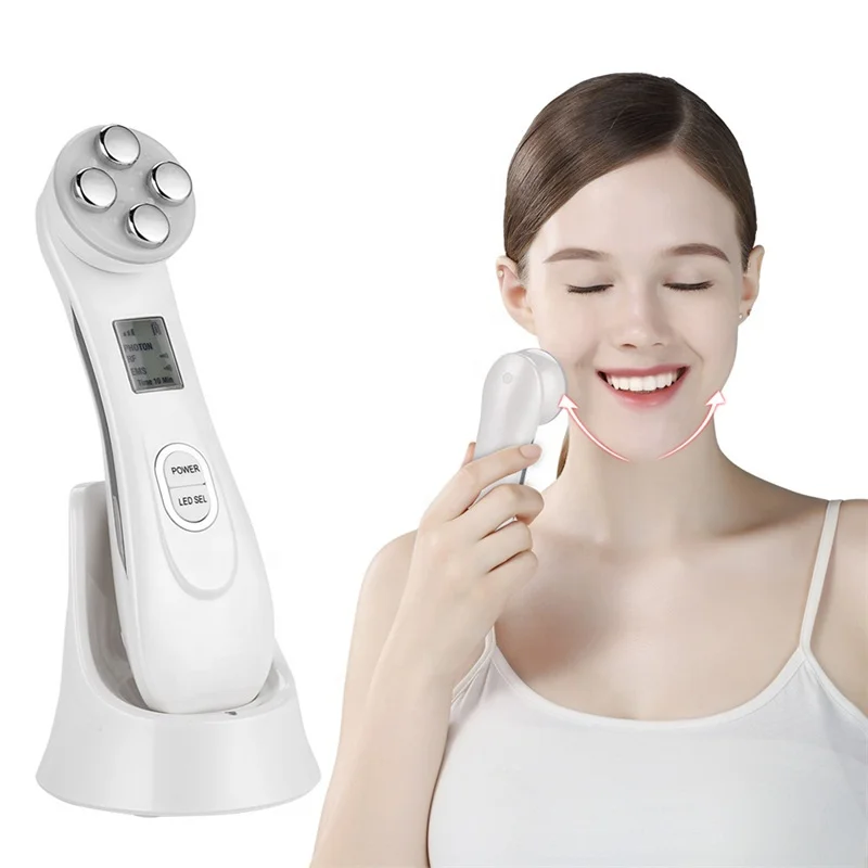 

Korean beauty Facial skin care machine Vibrating EMS RF Led face massage for face lifting device