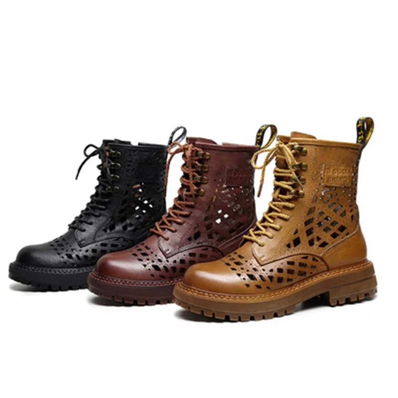 

Ladies high top ladies boots hand made cool boots leather retro style leather shoes, 3 color