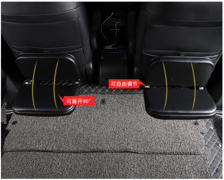 Hotsale Luxury Car Seat Back Footrest Right And Left Sets For Suv Vans