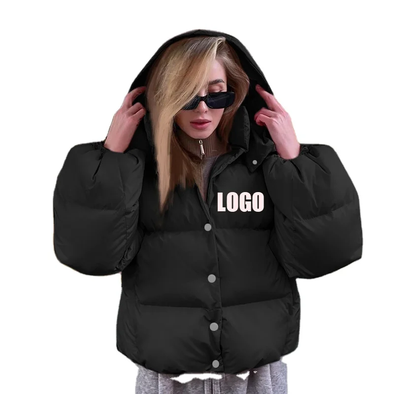 

2021 Winter Clothing Women Down Bubble Coat Hooded Winter Puffer Jacket Fashion Women Coats