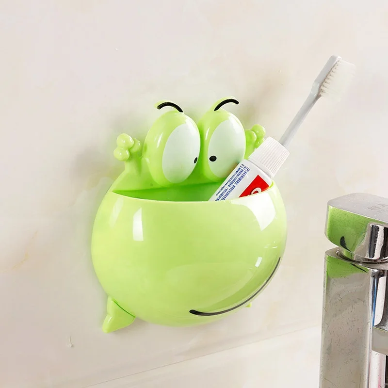 

Innovative Cartoon Kids Toothbrush Holder Bathroom Box Hard Toothbrushes Oral As Seen on TV Tooth Brushes Wall Holder