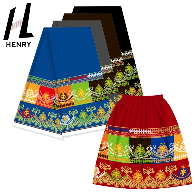 

Henry Micronesia Skirt Island Style Polyester Lady Dress Fabrics For Garment As Present Adult Kids Clothes