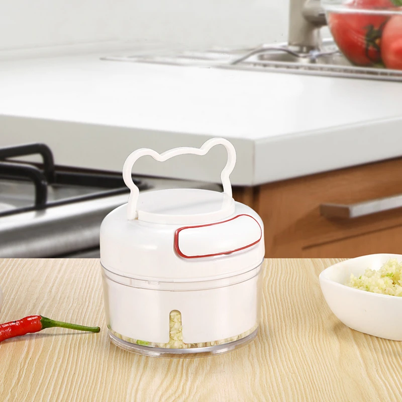 

Multifunctional Manual Cutter, 3 Blade Vegetable Mini Food Chopper, Custom color
