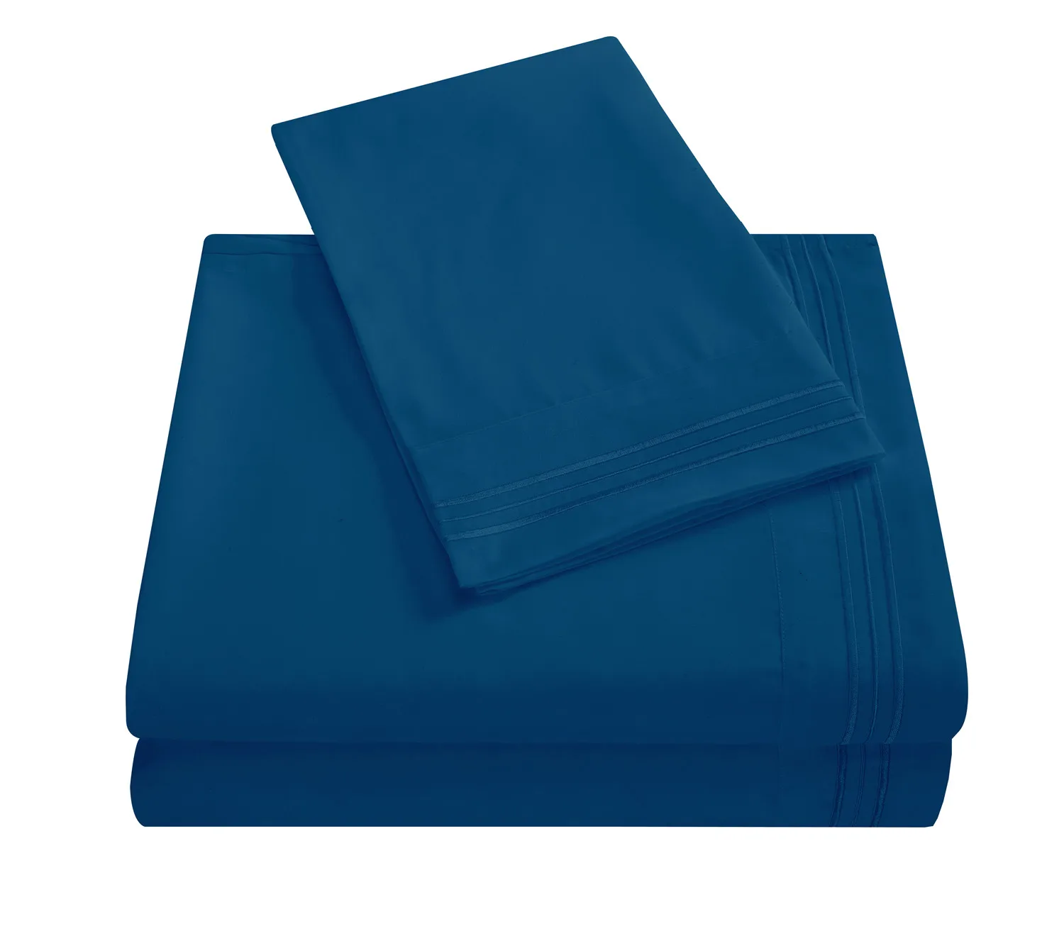 Polyester Soft Brushed Microfiber Fabric Bed Sheet Linens 4pcs Per Set 90gsm Bedsheets Bedding