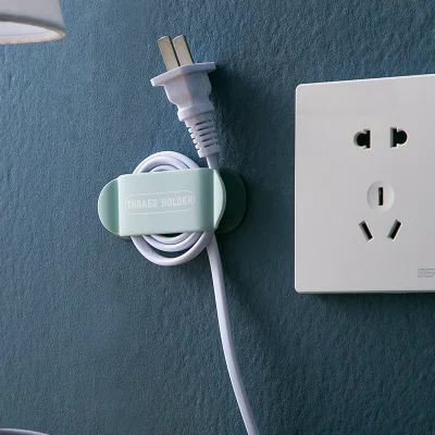 

Punch-free Plug Hook, Waterproof, Cordable Plug, Charger Holder, 4 Packs