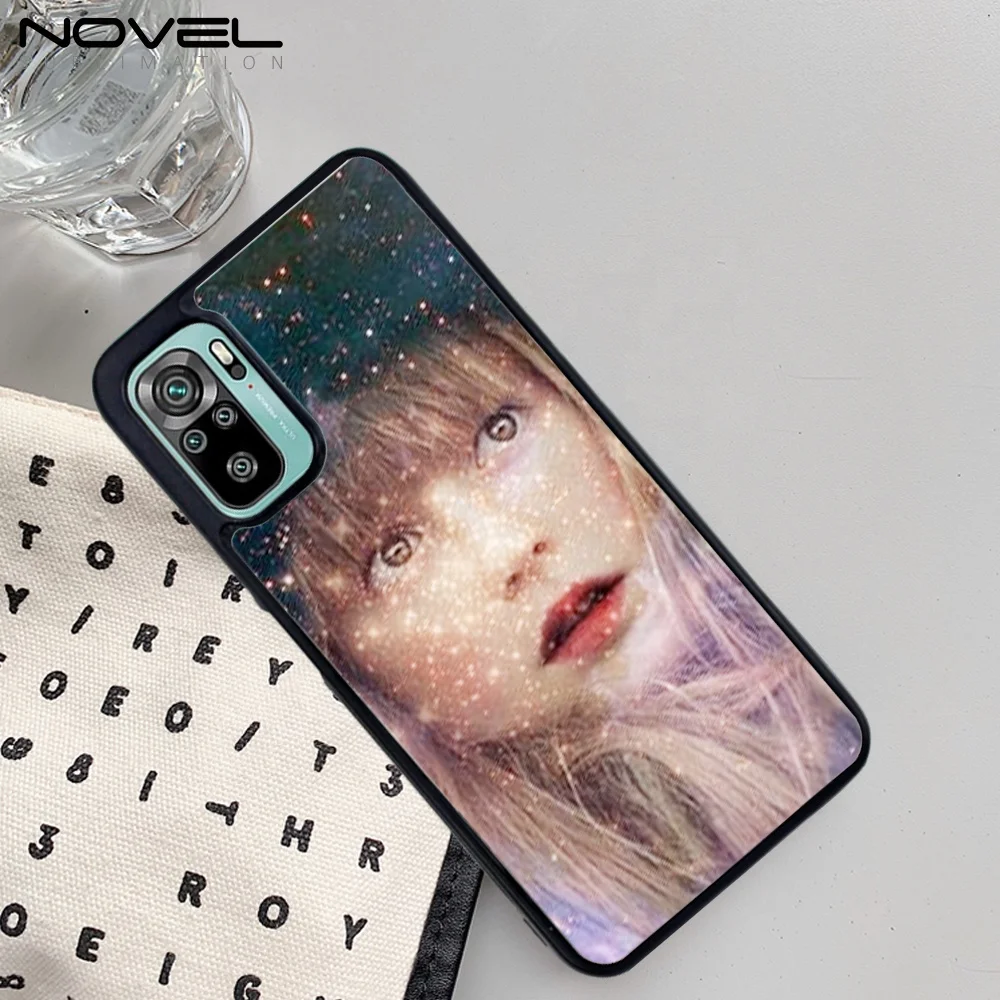 

for Redmi Note 10 5G Custom Sublimation 2D TPU Phone Case Cover, White, black, transparent