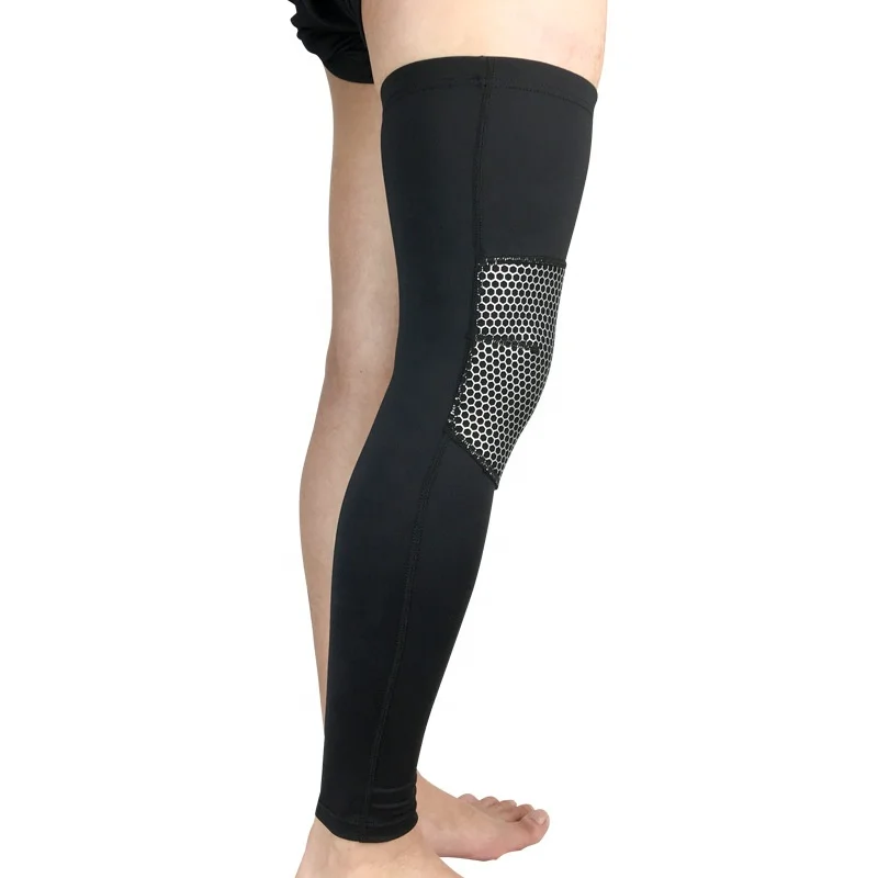 

Wholesale Elastic Weightlifting Fitness Silicone Knit Compression Knee Sleeve, Photo color