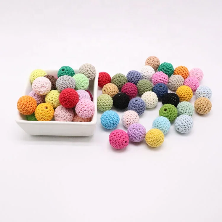 
20mm Baby Nursing Teething Crochet Beads Balls 