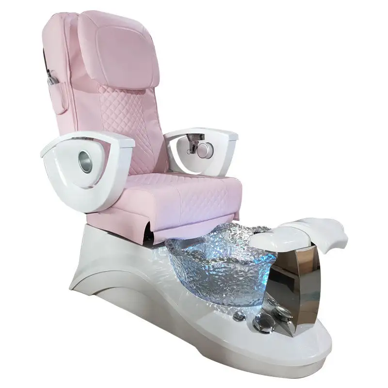 

Wholesale luxury pink beauty salon equipment pedicure chair electric massage spa manicure pedicure chair