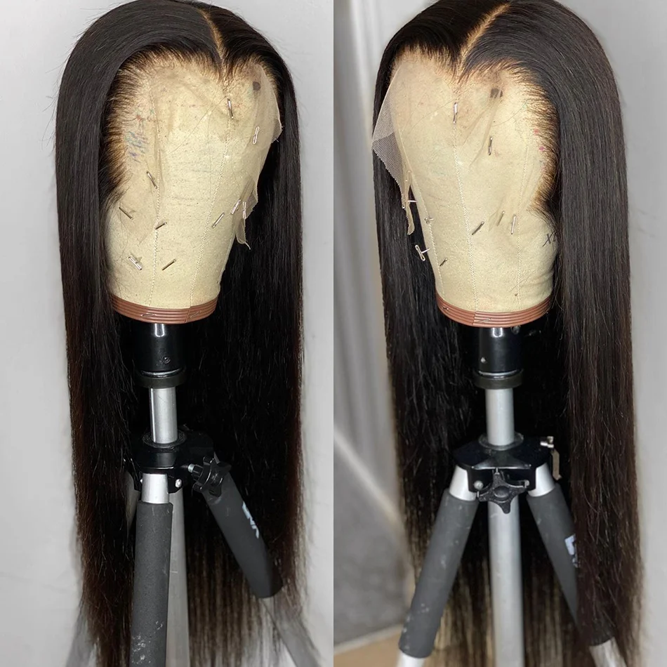 

Brazilian Straight Lace Front Wig With Baby Hair Remy 100% Human Hair 13x4 Lace Frontal Wigs For Black Women