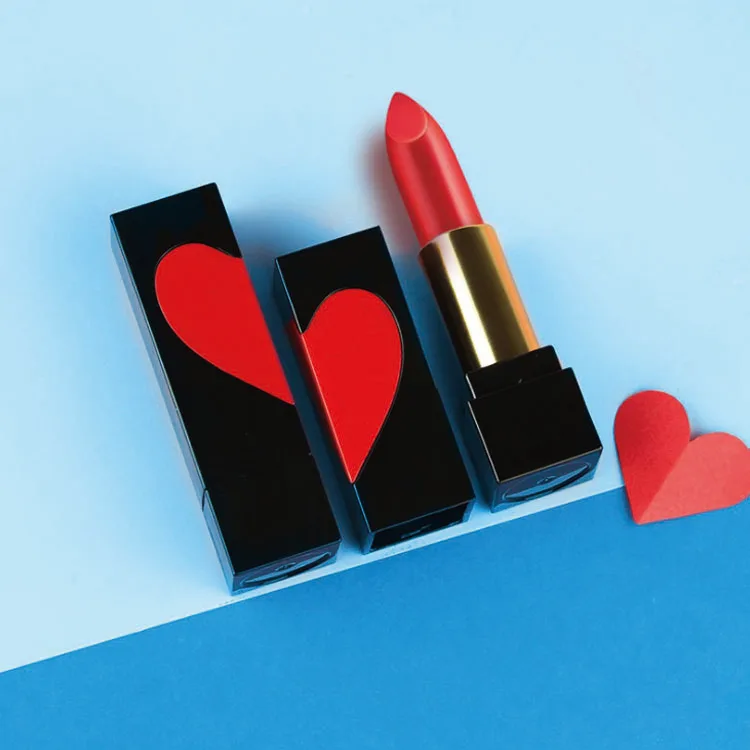 

Private label matte glitter lipstick waterproof moisture heart shape lipstick
