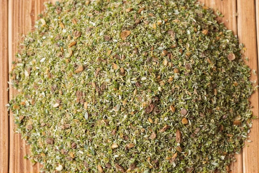 Dried thyme added to a pot of soup