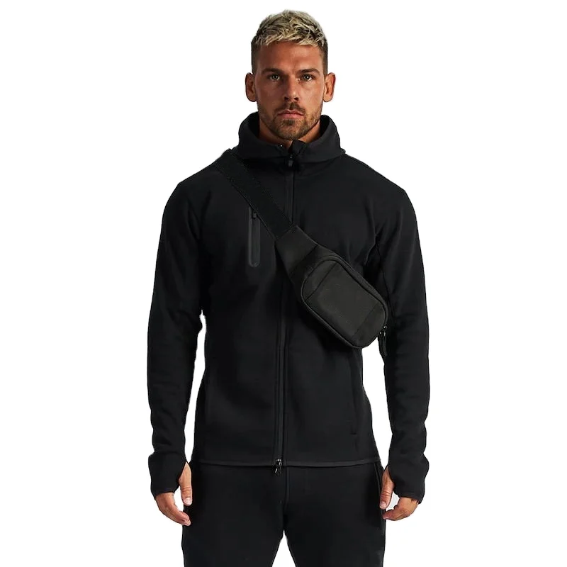 

Sportswear mens tracksuit sporting fitness gym clothes men two pieces set long sleeve men's jacket gym fitness sets