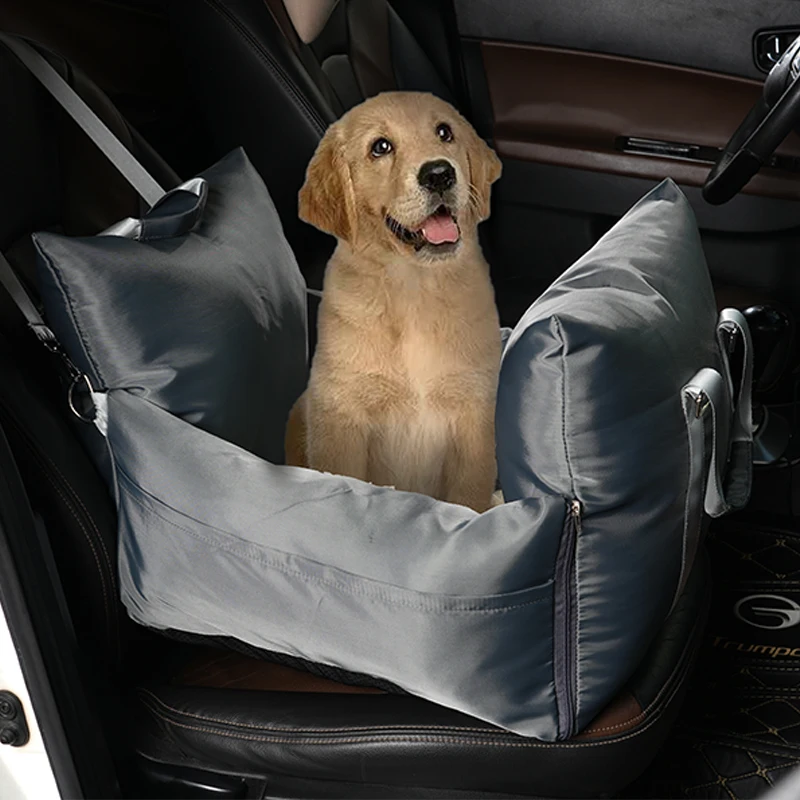 

Luxury Dog Car Seat with Water Resist Removable and Washable Travel Dog Bed & Pet Carrier Bags Dog Products