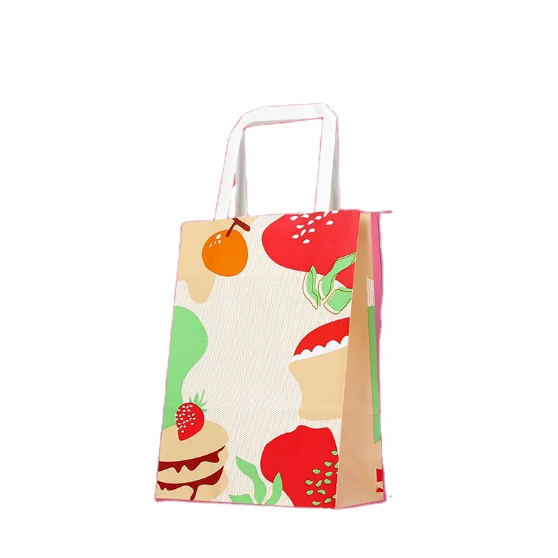 

Custom printing eco friendly luxury boutique branded shopping packaging takeaway gifts paper bags with handles