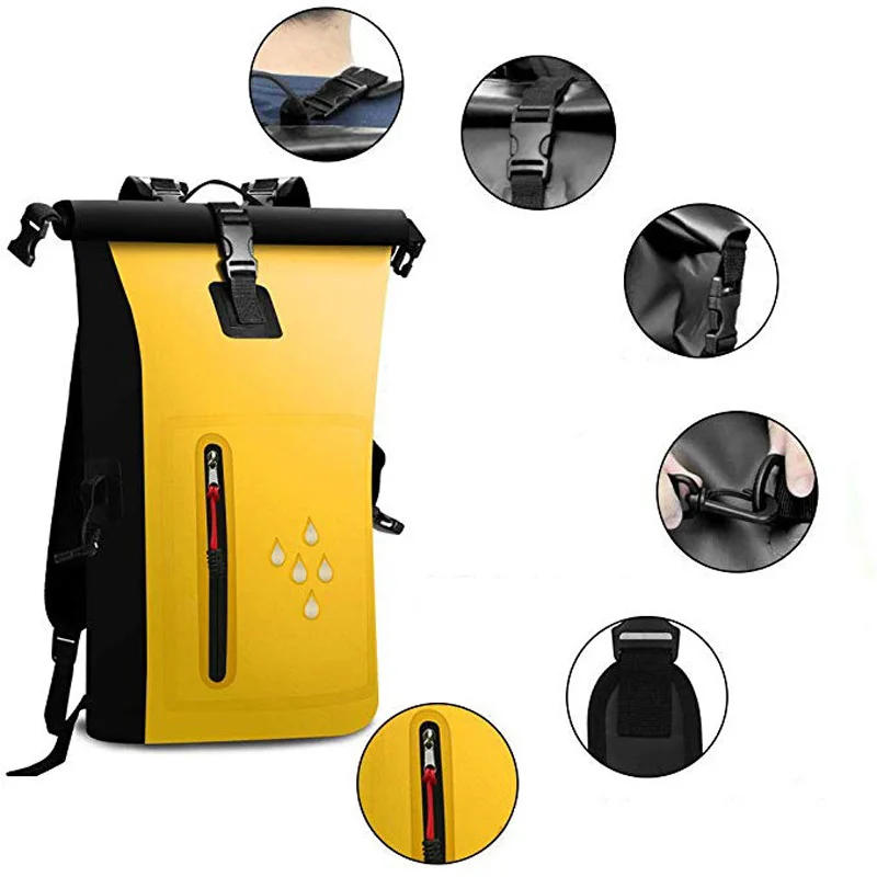 

PVC toiletry vintage tactical waterproof dry beach bags outdoor duffel luggage swimming diving bag backpacks, Multiple color