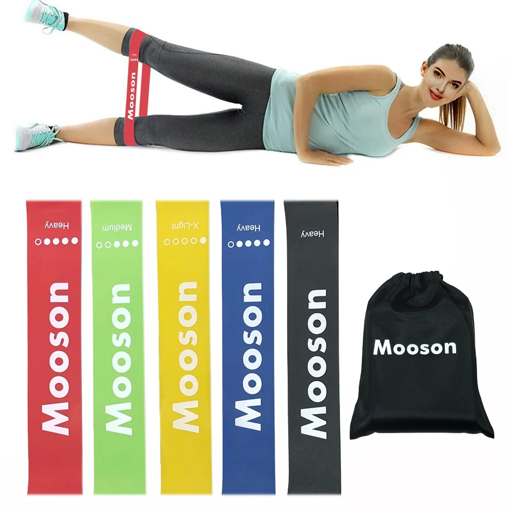 

5 sets loop resistance Bands of 5 levels for Men and Women Home Gyms Yoga Pilates Physical resistance band