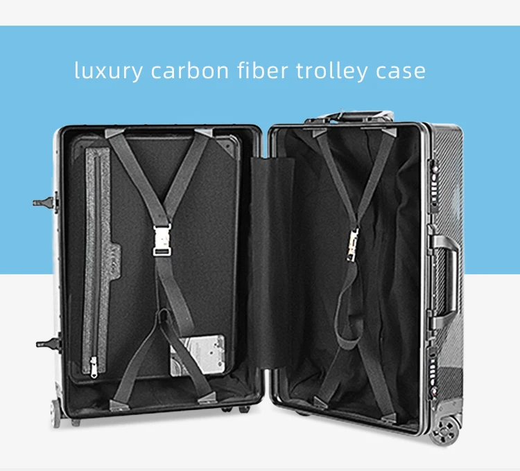 wholesale metal aluminum travel luggage trolley bag suitcase