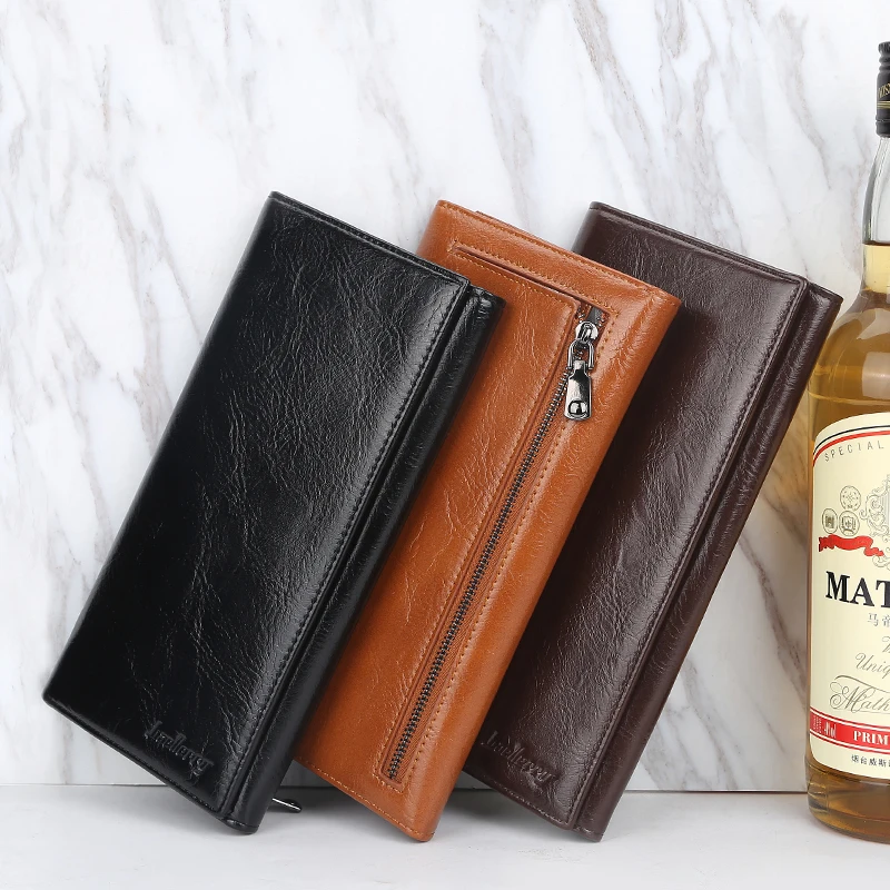 

Baellerry New Style Fashion PU Leather Long Section Many card positions Card Wallet For Men,Male Clutch Bag Card Holder Case, Black,brown,coffee