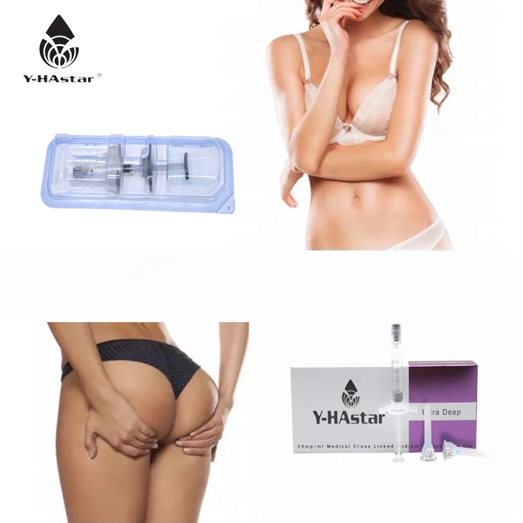 

buttocks enlargement injection HA dermal buttock filler 20ml syringe, Transparent