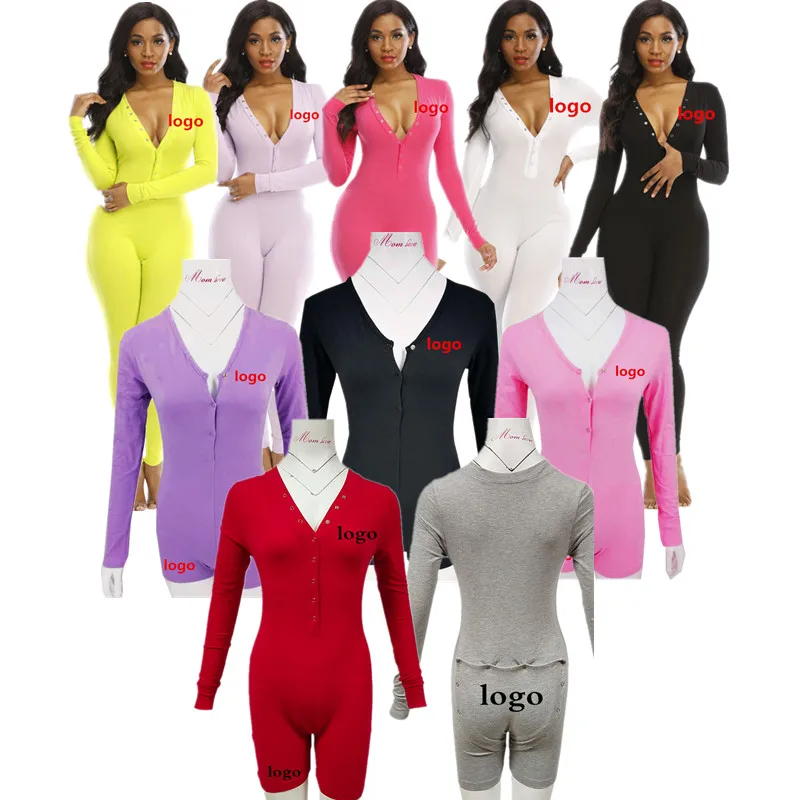 

Custom Onesie With Butt Flap One Piece Jumpsuits Long Sleeve Onesie Adult Onesie For Women, Picture shows or custom