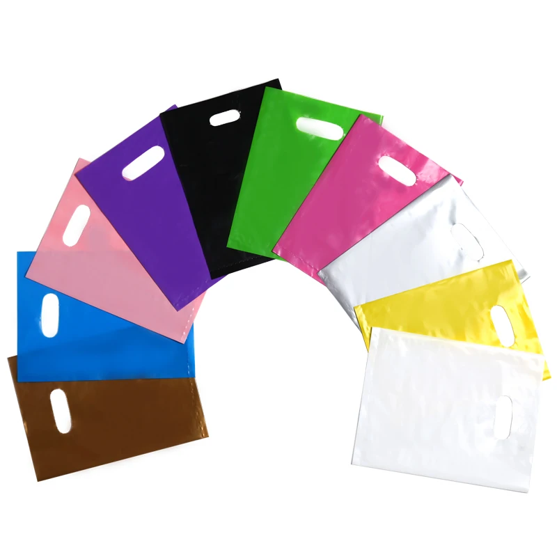 Small Clear Plastic Bags With Logo Custom Print Shopping Bags Personalized Plastic Clothing Bags