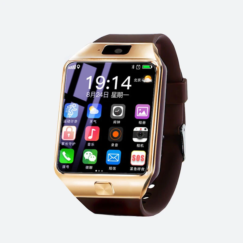 

Waterproof mp3, mp4 media support watch mobile phone