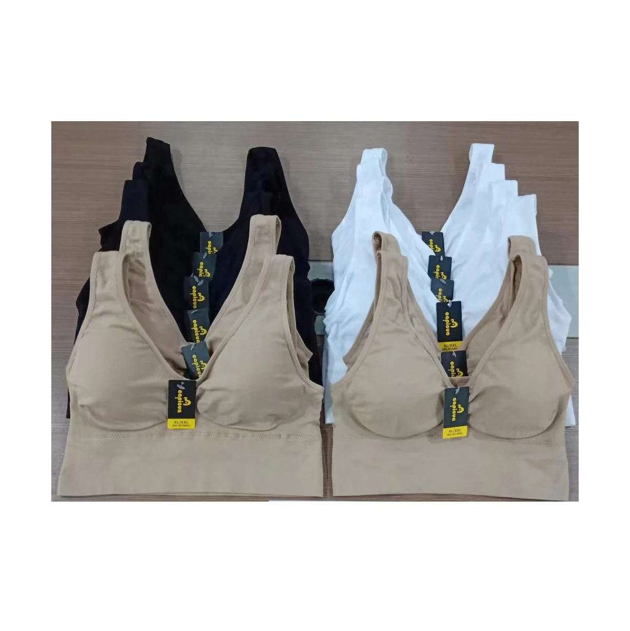 

NH019 high quality Latest Design yoga top wireless women fitness sports bra, Mix color