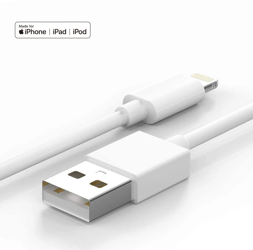 

Original PVC Certified USB Charger Data Wire Charging 6ft 10ft 1m 2m 3m C89 mfi Lighting Cable for iphone apple, Customizable