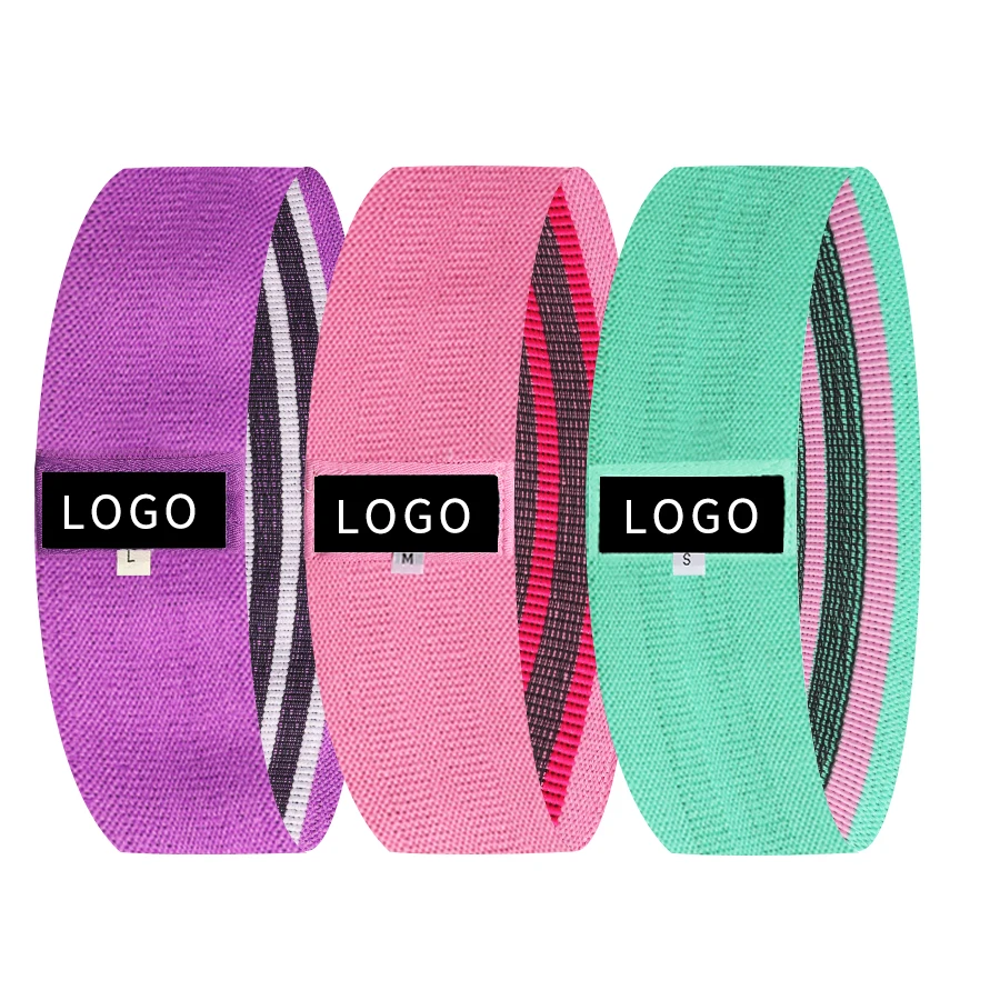 

Customised Printed Bleaching Resistance Fabric Booty Loop Workout Yoga Gym Resistance Hip Circle Band